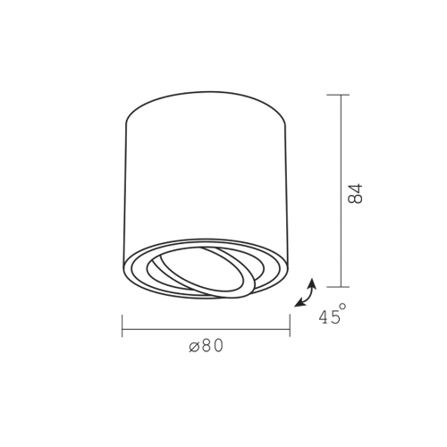 LED Світильник накладний під лампу GU10 чорний VL-SPF12A-B Videx Житомир - фото 4