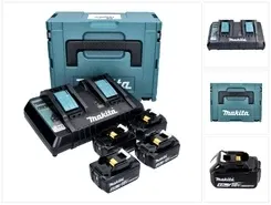 Zestaw Makita Power Source Kit 18 V z 4x akumulatorem BL 1840 B 4,0 Ah ( 197265-4 ) + podwójna ładowarka DC RD 196933-6 Makpac Київ