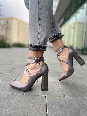 Туфлі жіночі MISSKA срібні еко-шкіра каблук 10см 36р.37р.38р. (3605) Коломия