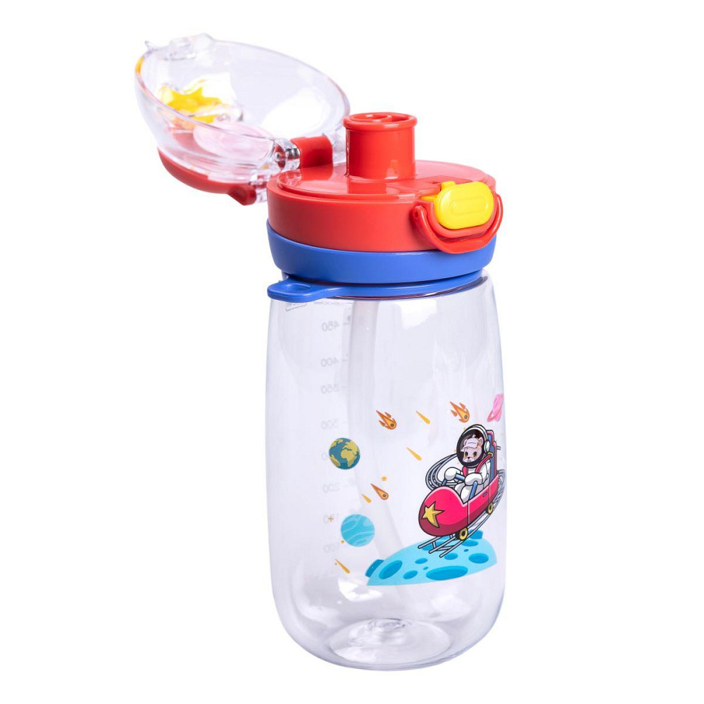 Детская бутылка для воды 550 мл с ремешком и трубочкой Киев - изображение 1
