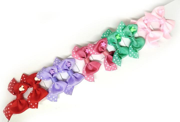 Гумки для волосся дитячі Бантики уп 10 шт Київ - фото 1