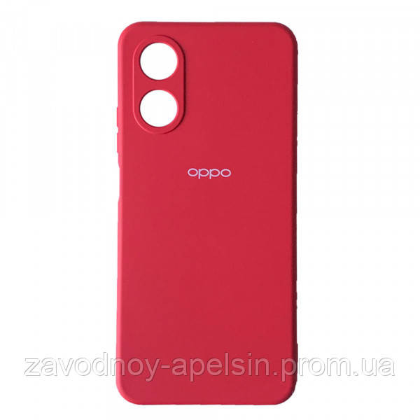 Oppo A17 Силиконовый чехол микрофибра (красный) Одесса - изображение 1