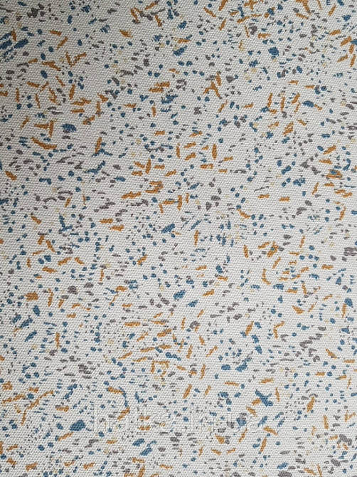 Шпалери вінілові Lutece Melody 51196901 для дитячої абстракції точки мазки журавлини сині коричневі на білому Київ - фото 1