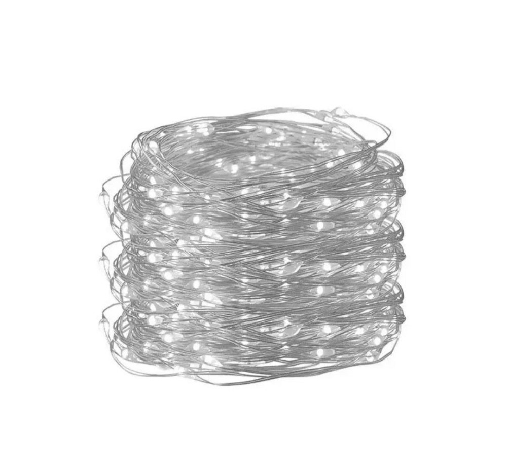 Гірлянда Роса 30 м 300 led з usb і пультом керування Холодний білий Смела - изображение 2