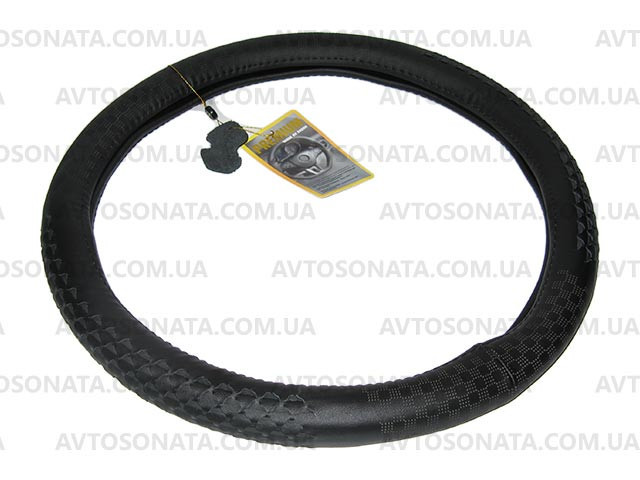 Обплетення шкіра 246 BK M чорна перфорування/один шов Вінниця - фото 2