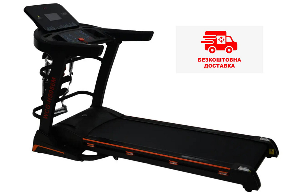 Бігова доріжка електрична KZ-HS086M + Гантелі + Масажер Київ - фото 1