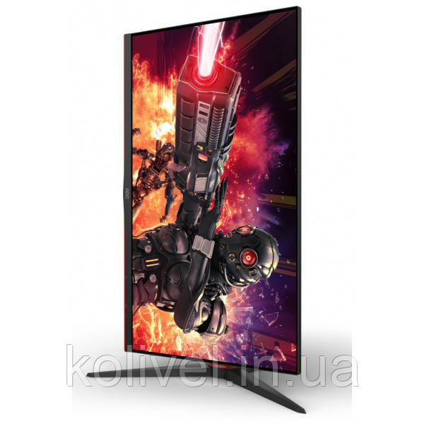 TFT 23.8" AOC 24G2ZU/BK, IPS, 240Hz, 0.5 ms, 2xHDMI, DP, 4 x USB 3.0, Pivot, колонки, чорний з черво Київ - фото 7