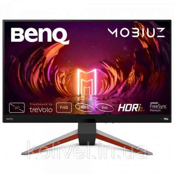 TFT 27" BenQ EX270M, IPS, FHD, 240 Гц, 1мс, 2xHDMI, DP, USB-hub, HAS, колонки, сірий металік (9H.LLALJ.LBE) Київ