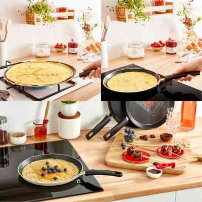 Сковорода Tefal Halo для млинців 25 см, алюміній, бакеліт, сірий (C3123853) Винница