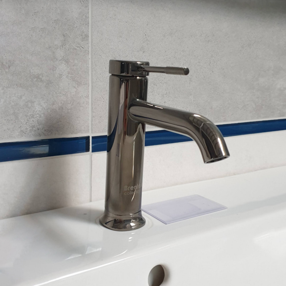 Змішувач для умивальника IMPRESE BRENTA графіт хром ZMK091908010 Київ - фото 4