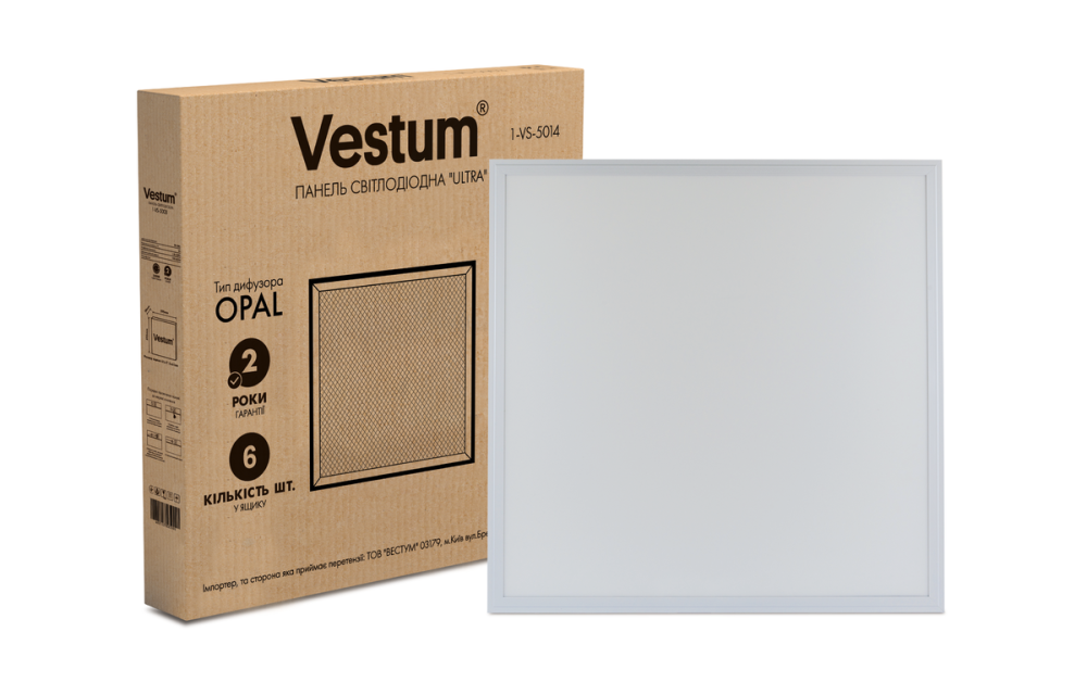 Панель светодиодная LED ULTRA SLIM 40W 600x600 6500K 220V Vestum Одесса - изображение 1