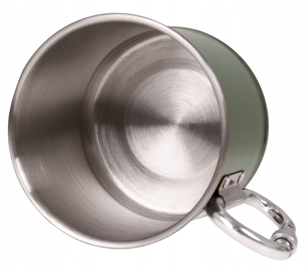 Туристична кружка з карабіном 500 мл Mil-Tec (14608202) Нержавіюча сталь Нововолинськ - фото 6