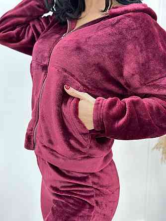 Махровый женский костюм-пижама Palmira 42-44, Бордовый Киев