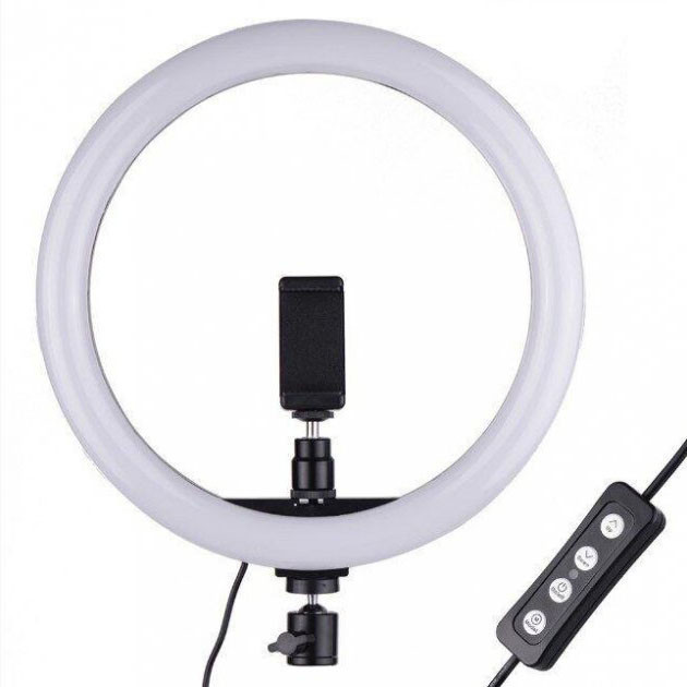 Кольцевой свет 26 см, Светодиодное кольцо для профессиональной съемки, Кольцевой свет ZX-476 для стрима Киев - изображение 9