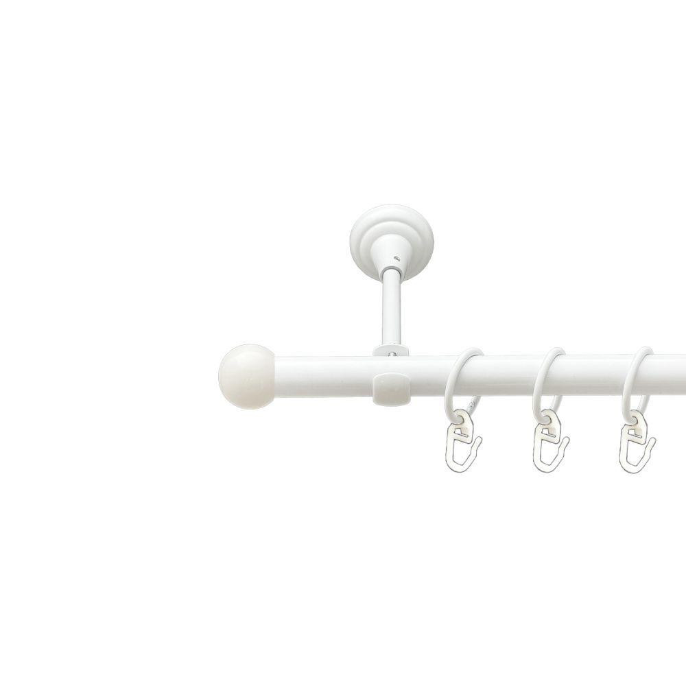 Карниз Orvit Куля Болонь металевий однорядний відкритий гладка труба кільце металеве Арктіс 19 мм 240 см Львов - изображение 1