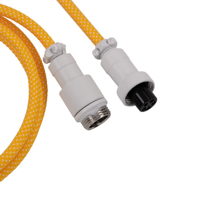 Дата кабель USB-C + USB A to USB-C 1.36m Coiled Aviator yellow Keychron (CAB16_KEYCHRON) Винница - изображение 3
