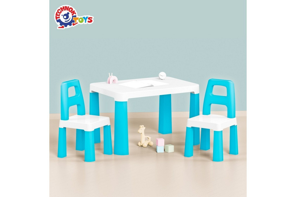 Дитячий стіл з двома стільцями ТехноK 0471 набір столик + стільчики для дітей Київ - фото 2