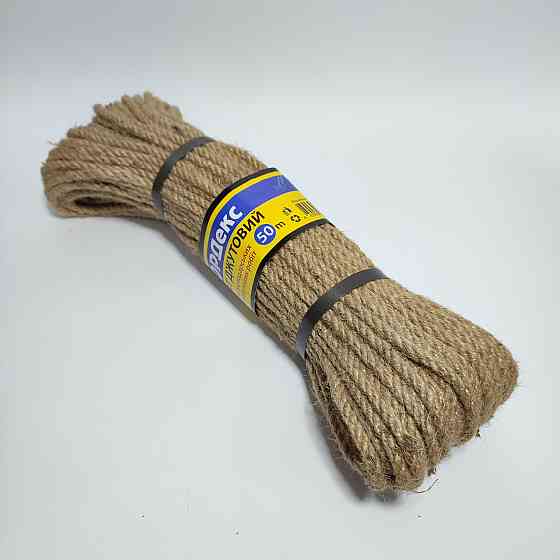 Шпагат джутовий Льон d=6мм L=50м Харків