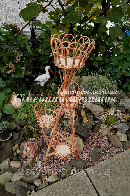 Подставки плетеные из лозы на балкон Киев - изображение 4