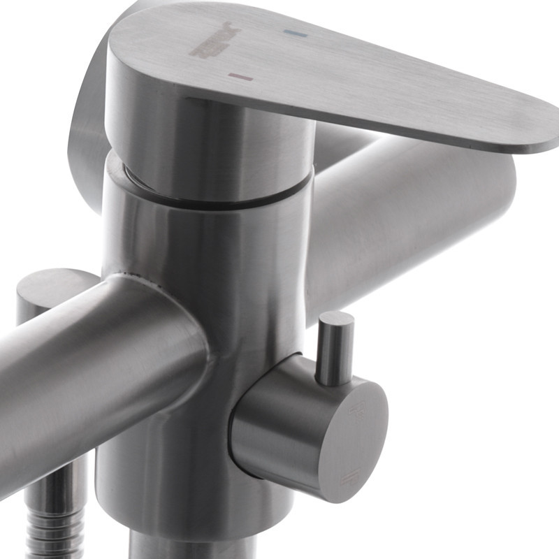 Сучасний змішувач для ванни з нержавіючої сталі SUS304 Zerix Fox-006 (Євро стиль) Харків - фото 3