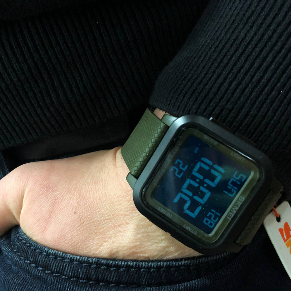 Чоловічий круглий спортивний годинник SKMEI Чоловічий годинник стильний на руку IZ-76 Львів - фото 11