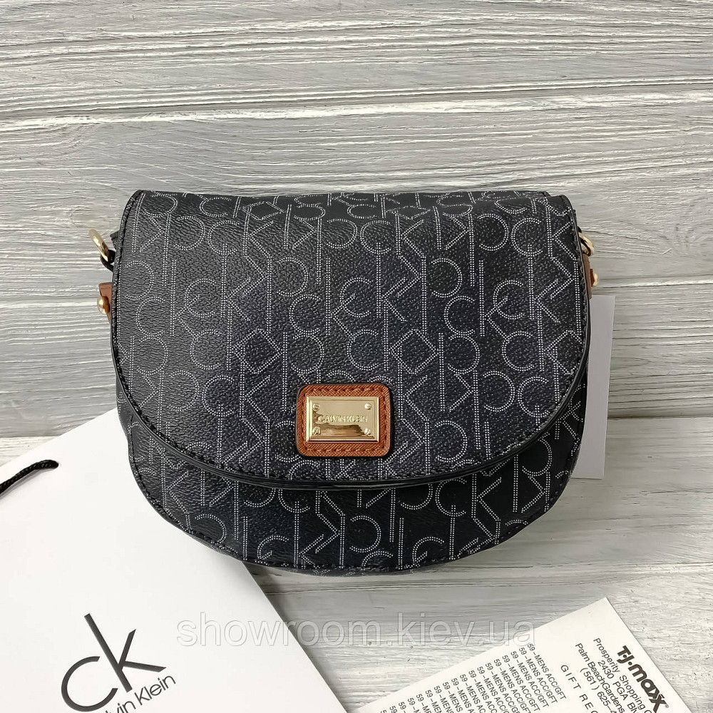 Невелика жіноча сумочка на плече Ck K6071 black Київ - фото 2