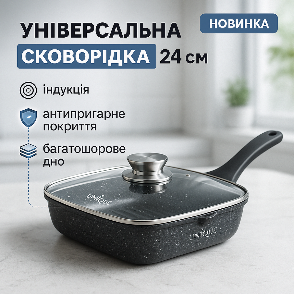 Сковорода для любителів готувати, Сковорода для приготування універсальна дому HI-39 Львів - фото 18