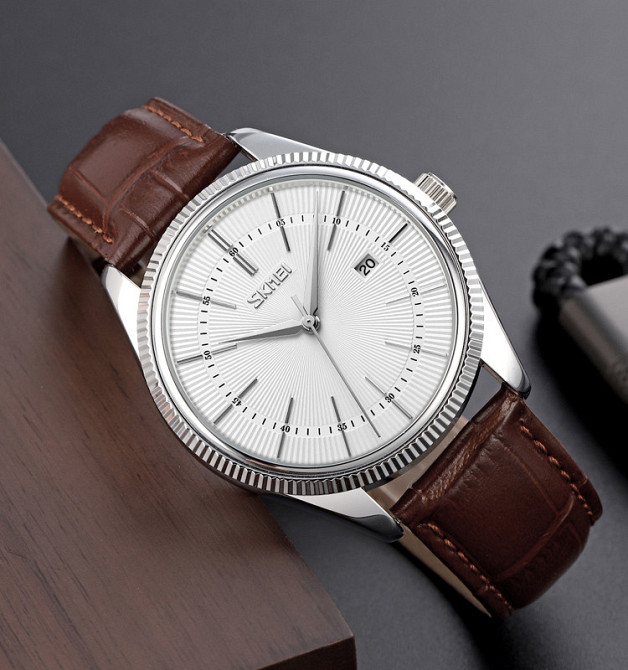 Skmei 9298SISIBN Silver Silver-Brown SBR Киев - изображение 3