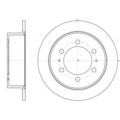 Тормозной диск REMSA 6784.00 Винница - изображение 1