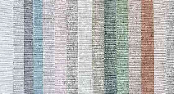 Шпалери вінілові на флізеліні AS creationTempo метрові однотонні під тканину бавовна дрібна смужка темно-сірі Київ