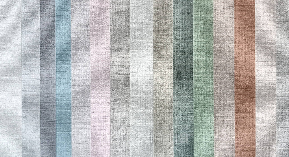 Шпалери вінілові на флізеліні AS creationTempo метрові однотонні під тканину бавовна дрібна смужка темно-сірі Київ - фото 3