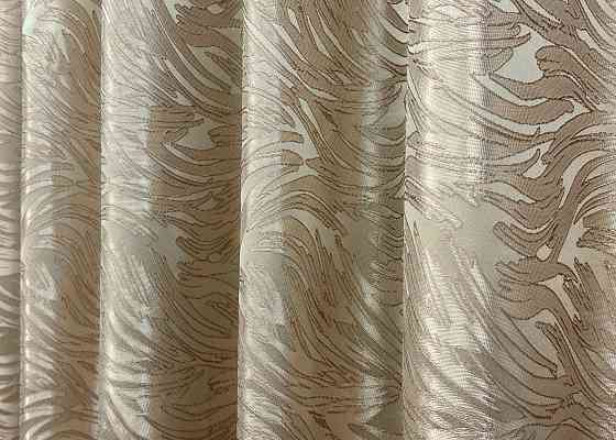 Шторна тканина жакард "Magic" шириною 1,45м колір пісочний 1604ш Київ