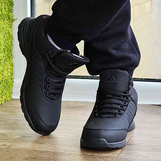 Зимові Кросівки Adidas GORE-TEX Чоловічі Чорні з МЕХОМ Черевики Адідас Гортекс (розміри: 41,42,43,44,45,46) - 56-1 Дніпро