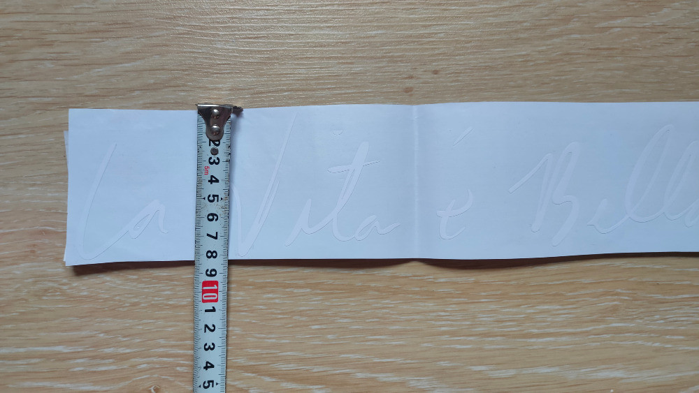 Наклейка Жизнь прекрасна белая стикер на авто Киев - изображение 3