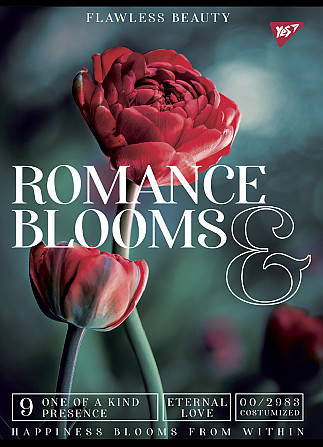 Книга канцелярська A4/48 арк."Yes""Romance blooms" # офсет, м'яка обкл., 681934, шт Київ - фото 1