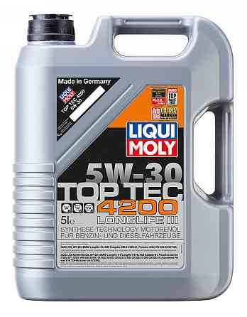 LIQUI MOLY 8973 Top Tec 4200 SAE 5W-30 — Повністю синтетична моторна олива Low SAPS | Для бензинових і дизельних двигунів з DPF Ковель