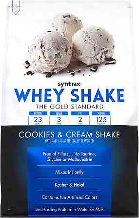 Протеїн Syntrax Whey Shake Protein 908g (Cookies & Cream) Луцьк