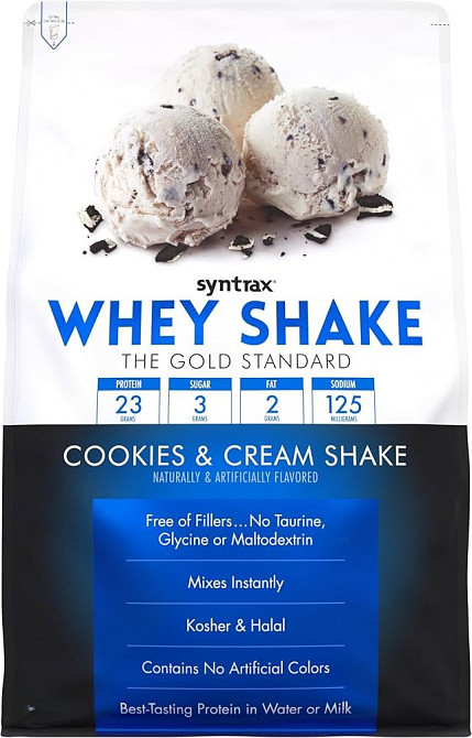 Протеин Syntrax Whey Shake Protein 908g (Cookies & Cream) Луцк - изображение 1