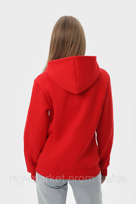 Худі жіноче базове утеплене RAY BASIC червоне (U0401W-Red) L Київ - фото 4