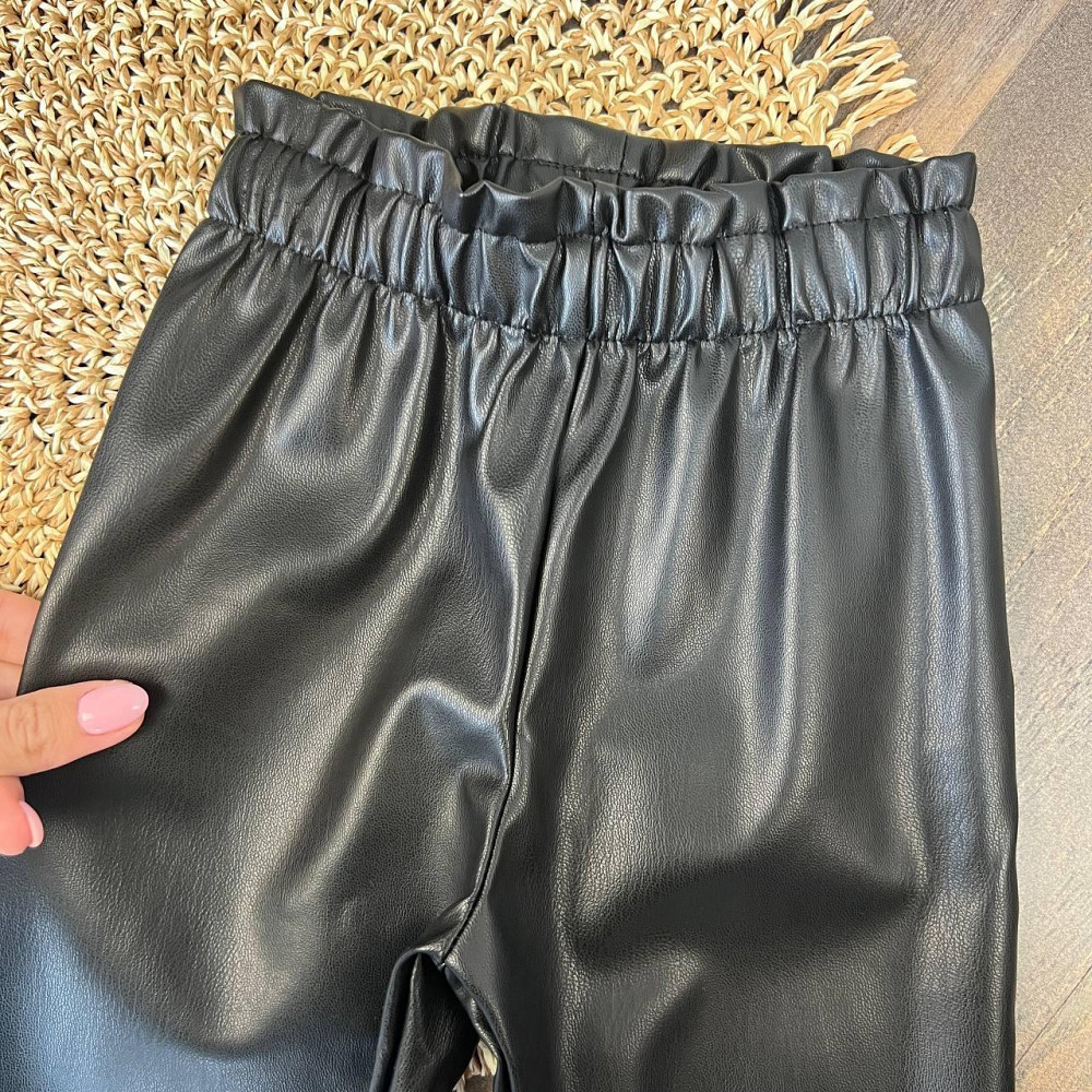 Дитячі Лосіни з Еко-шкіри для Дівчинки LC Waikiki Чорні 3-4 роки 98-104см пакунок малюка Киев - изображение 5