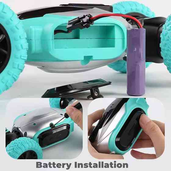 Машинка на радиоуправлении трюковая трансформер с резиновыми колесами ,зеленая Каменец-Подольский