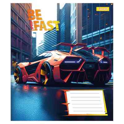 Тетрадь 1 вересня Be Fast А5 24 листов клетка (768009) Винница