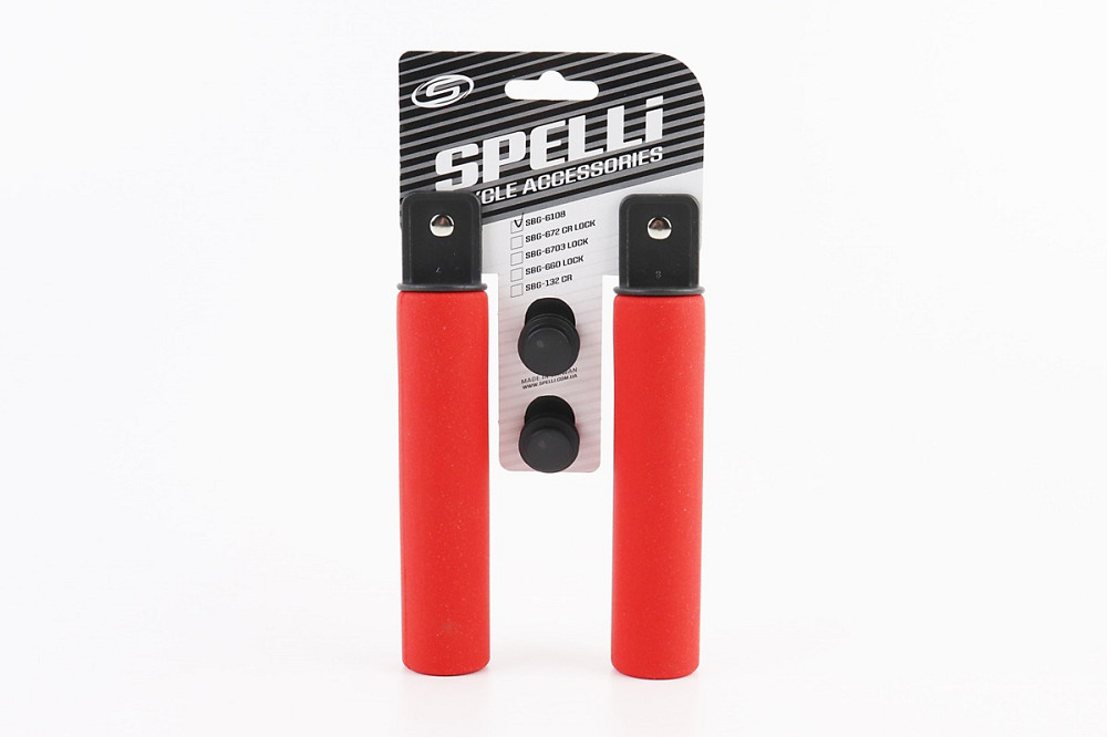 Ручки керма 130мм, силіконові, червоні SBG-6108 Киев - изображение 2