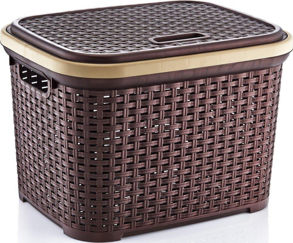 Корзина для белья 15 л Simple серая Харьков - изображение 4