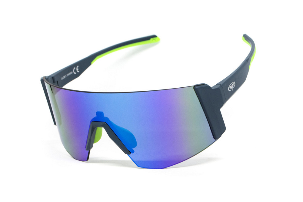 Окуляри захисні Global Vision Astro Blue (G-Tech™ blue), дзеркальні сині в синій оправі (з можливістю установки діоптрійної Запорожье - изображение 7