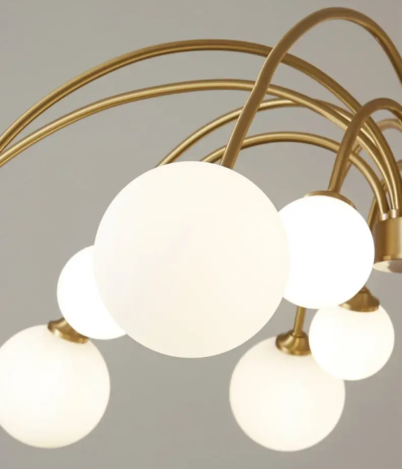 Світлодіодна люстра Венера 5041 (Золота) на 9 плафонів Київ - фото 3