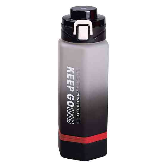 Yiwu Пляшка для води 650 мл пляшечка з поїлкою для спорту та школи 23 см Keep Going Чорна HP-14 Коломия