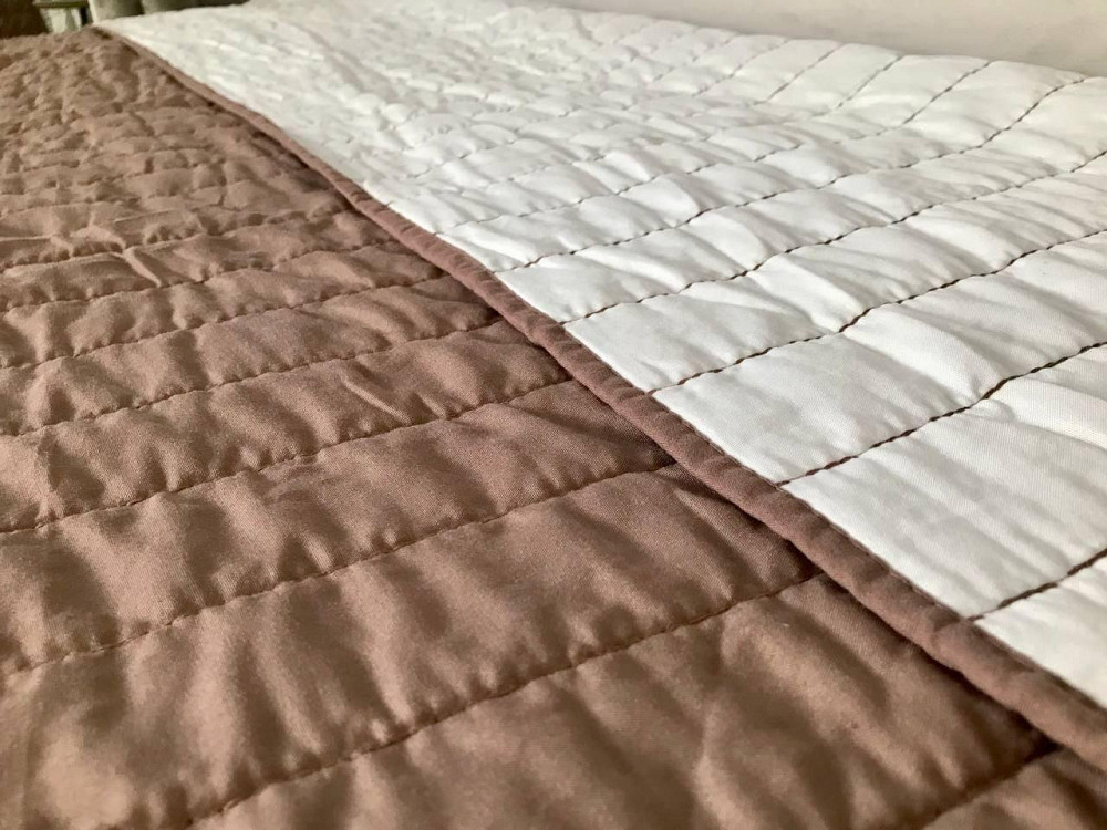 Nostra Покривало Nostra 240х260 см двостороннє антиалергенне коричневий (L0018DarkCacao) Киев - изображение 3