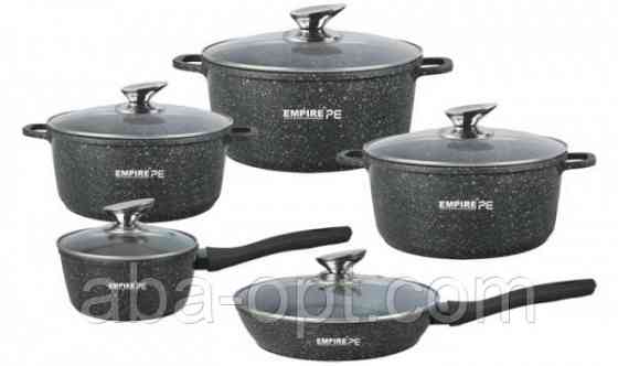 Набір каструль з антипригарним гранітним покриттям V 1/2/4/6,5 л Ø 24 см Блек (5 пр.) Одеса