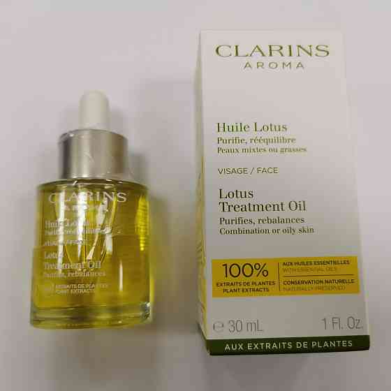 Олія для комбінованої та жирної шкіри Clarins Lotus Face Treatment Oil 30ml Слов'янськ